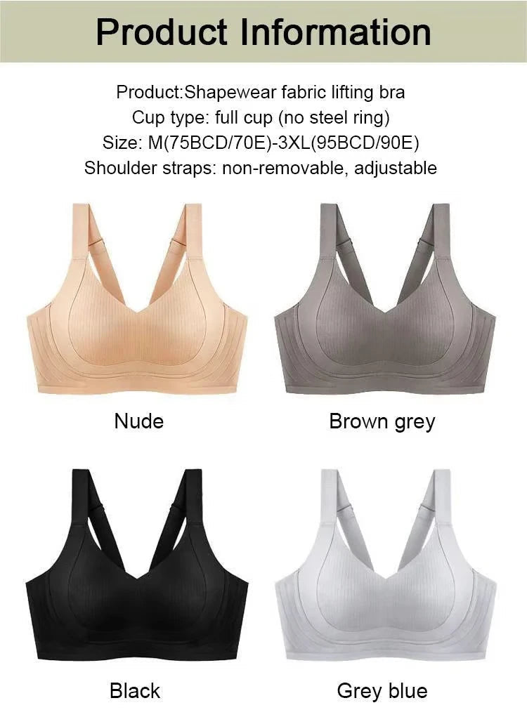 🔥Winter Sale🏆Wire-Free Non-Marking Skin-Friendly Push-Up Bra 🔥(Pack of 3)