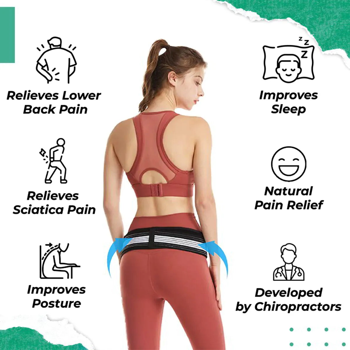 🌟SCIATICARE™ BELT🌟 - Lower Back Support Brace for Men and Women