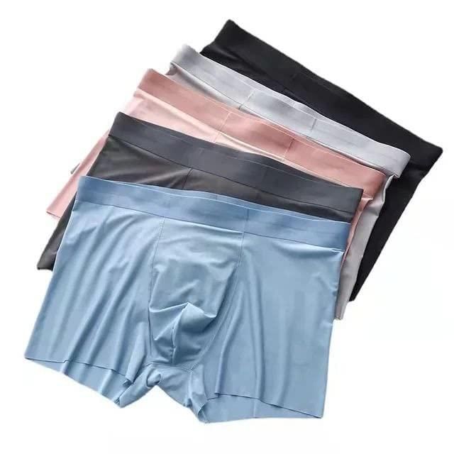 Men's Ice Silk Briefs Boxers (Pack of 5)