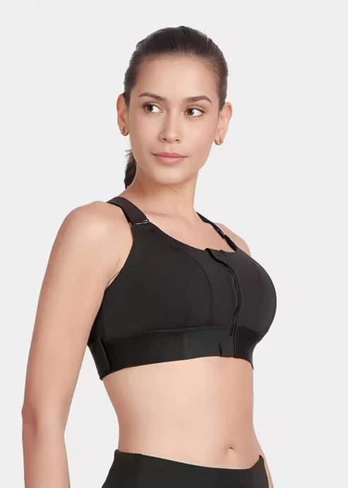 ImpactX 👑- Premium Front Zipper Sports Bra