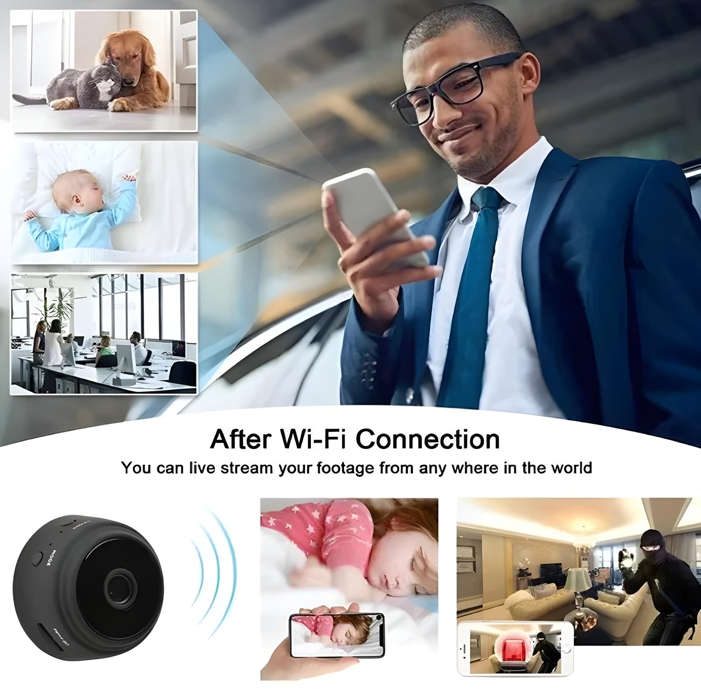 Rechargeable Wi-Fi CCTV Live Camera