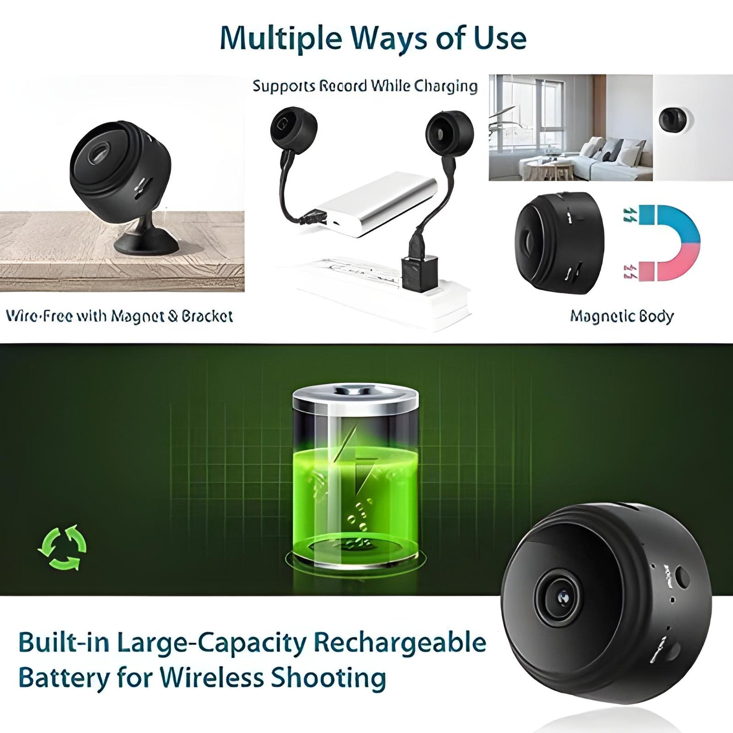 Rechargeable Wi-Fi CCTV Live Camera