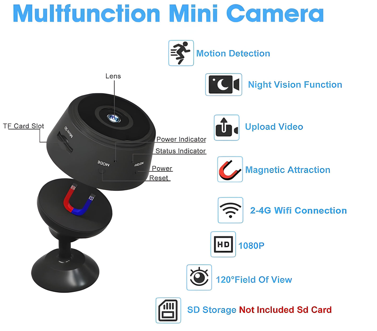 Rechargeable Wi-Fi CCTV Live Camera