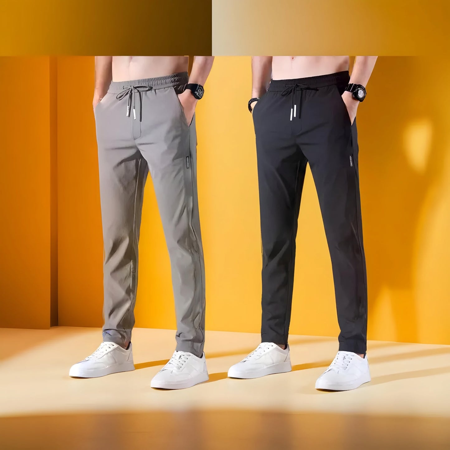 🤩Premium Stretch Slim Lycra Track Pants - BUY 1 GET 1 FREE