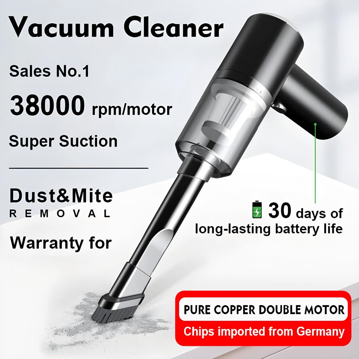 3 in 1 Mini Portable Wireless Vacuum Cleaner and Air Blower