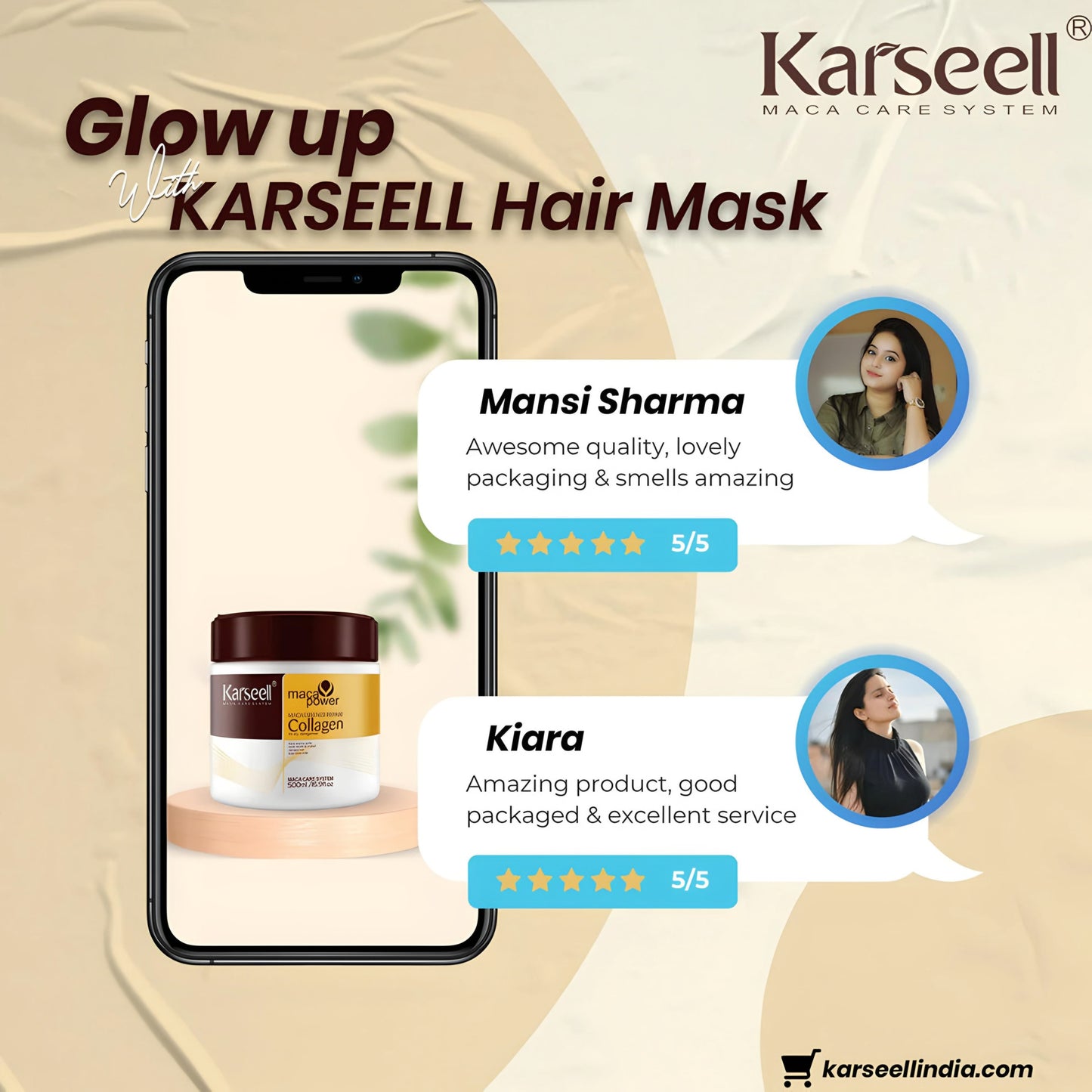 Karseell - Hair Treatment & Smoothing Collagen Mask ( BUY 1 GET 1 FREE 🔥)