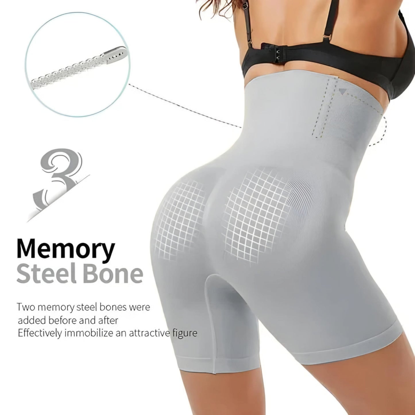 Branded 4-in-1 Shaper - Quick Slim Shape Wear Tummy, Thighs, Hips [ Cool & Breathable ]