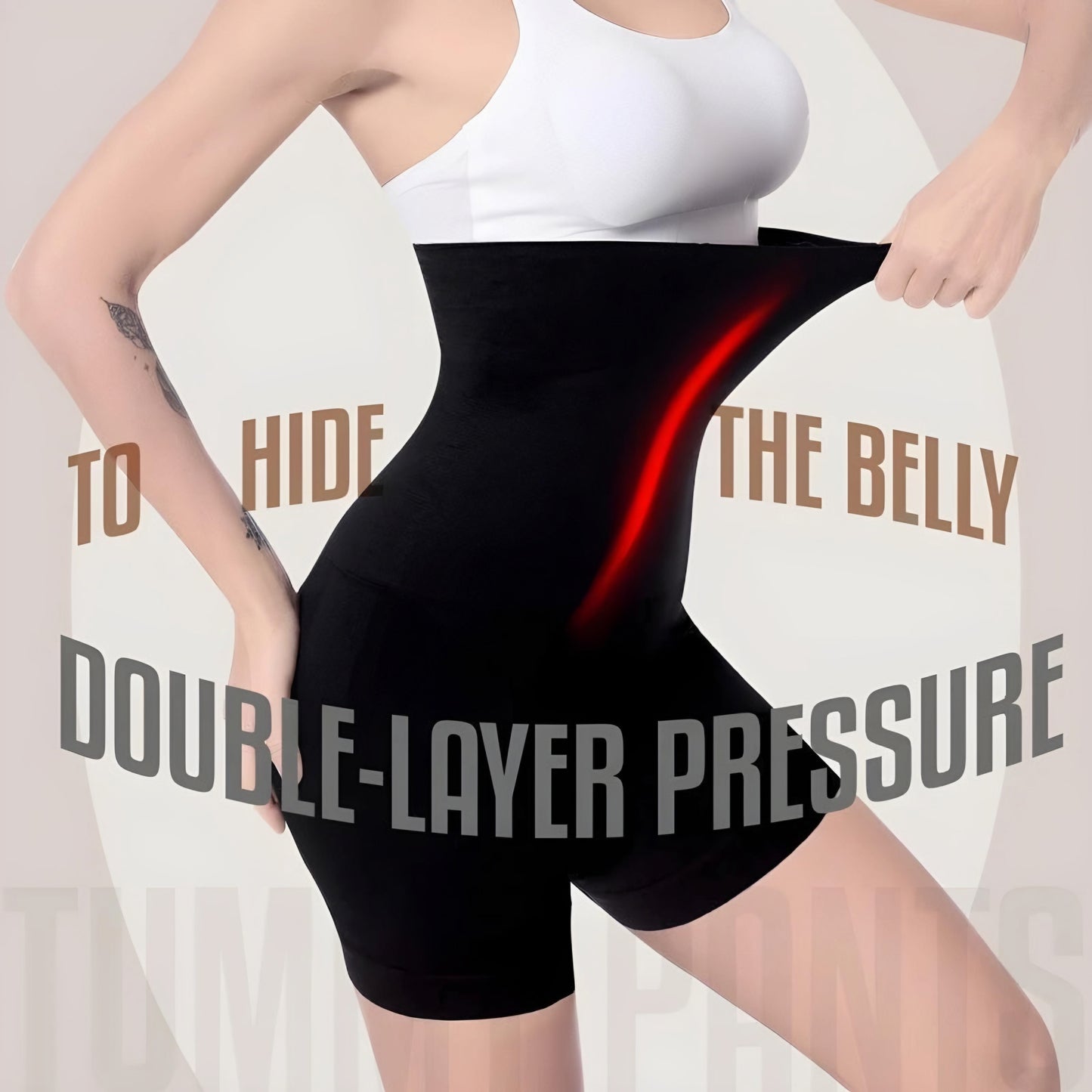 Branded 4-in-1 Shaper - Quick Slim Shape Wear Tummy, Thighs, Hips [ Cool & Breathable ]