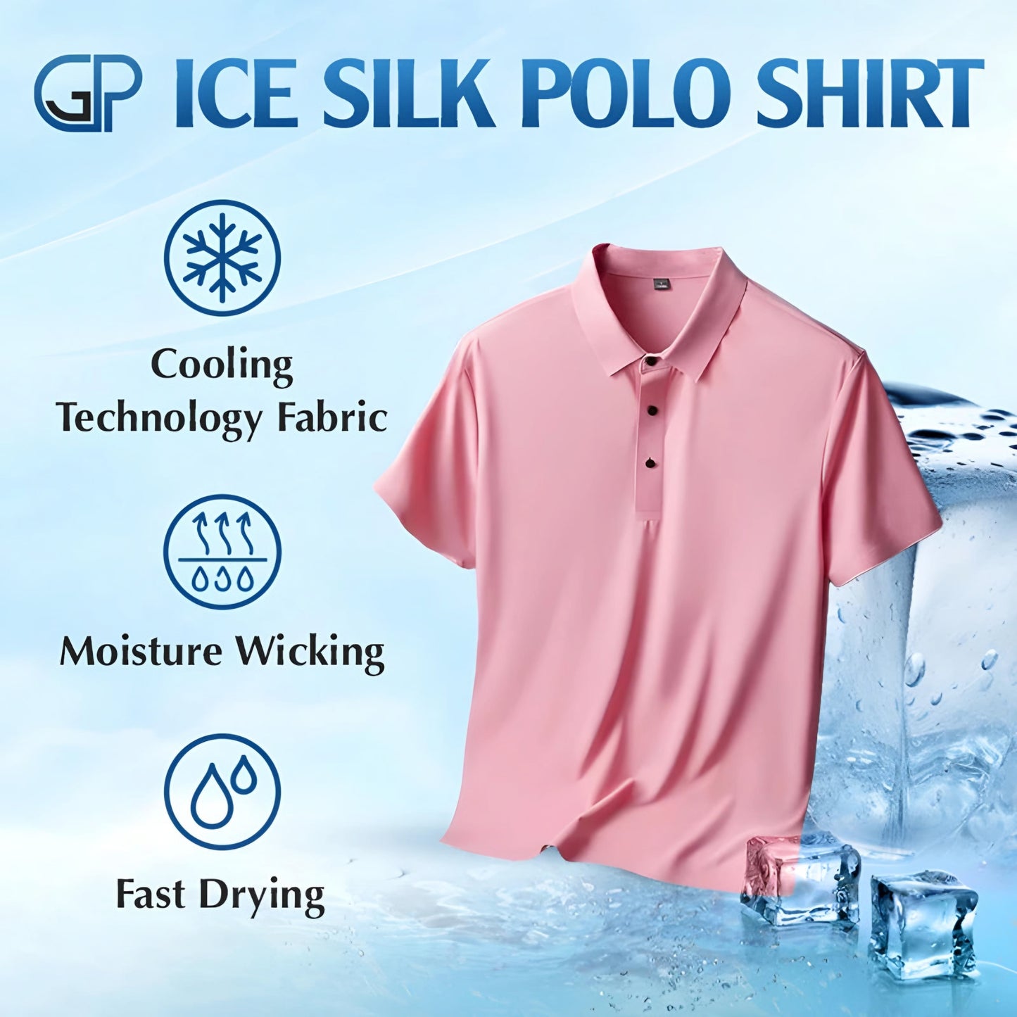 Gennelman Polo™ - PACK OF 4 | Men's Icy Silk Anti-wrinkle Polo T-Shirt's