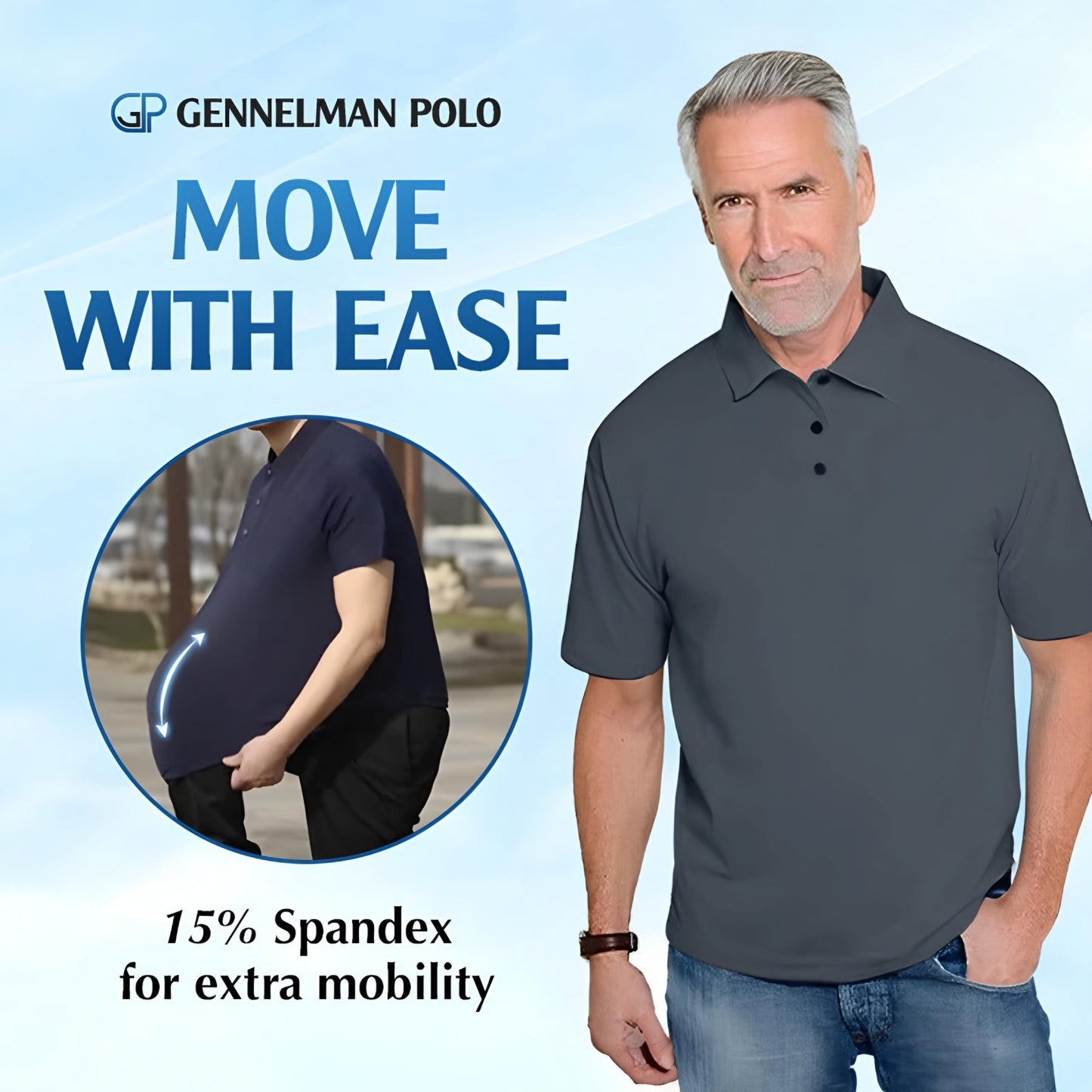 Gennelman Polo™ - PACK OF 4 | Men's Icy Silk Anti-wrinkle Polo T-Shirt's