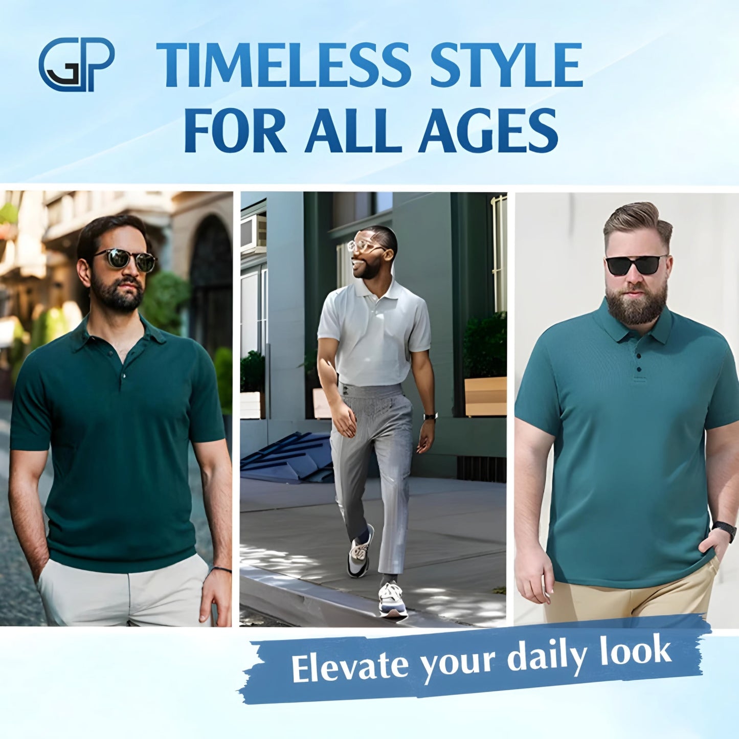 Gennelman Polo™ - PACK OF 4 | Men's Icy Silk Anti-wrinkle Polo T-Shirt's