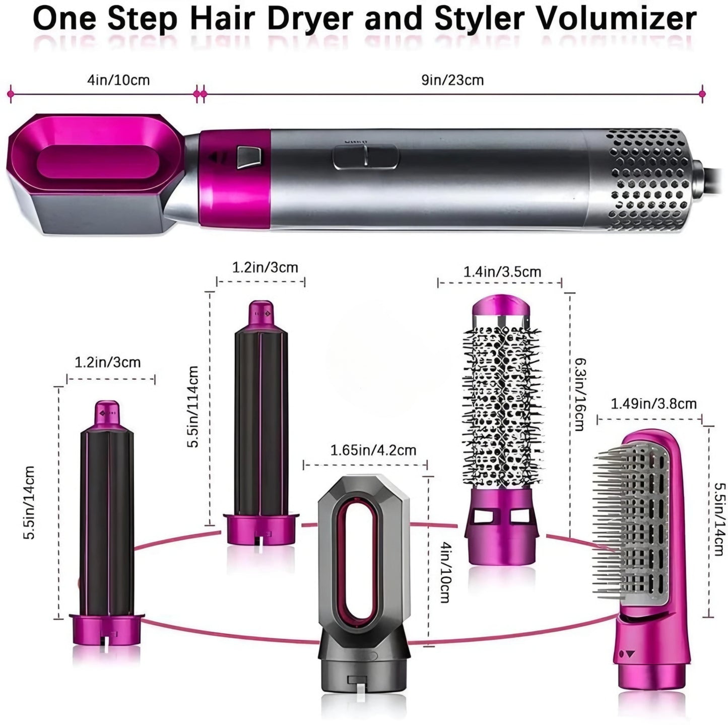 StylePro 5-in-1 Hot Air Brush: The Ultimate Hair Styling Tool 🪞