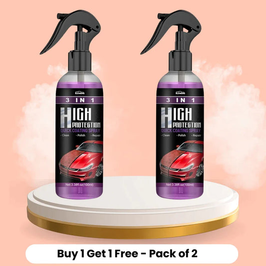 3 in 1 High Protection Quick Car Ceramic Coating Spray - Buy 1 Get 1 FREE