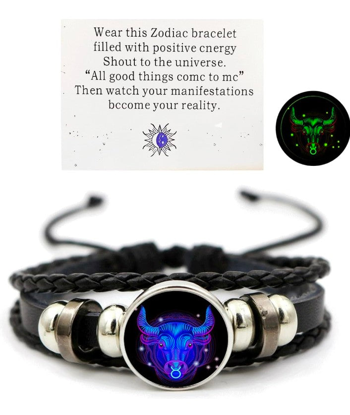 Divine Guardian 🕉️: Black Leather Bracelet with Protective Charm 🧿