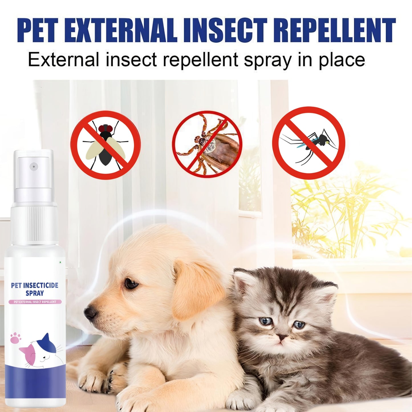 Pet Insecticide Deodorant Spray ( BUY 1 GET 1 FREE ❤️ )