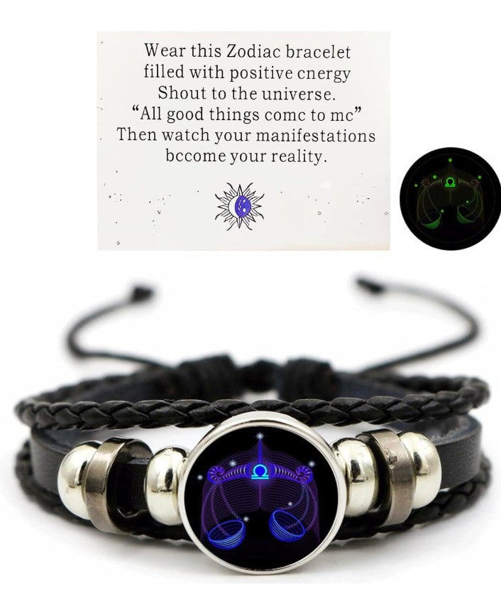 Divine Guardian 🕉️: Black Leather Bracelet with Protective Charm 🧿