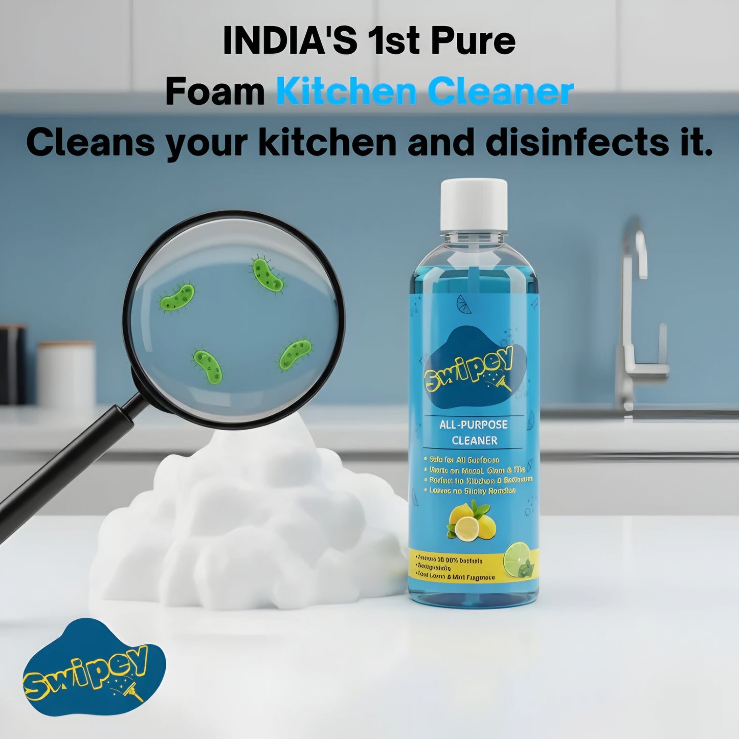 Swipey Shine - India’s No.1 All-Purpose Cleaner (Buy 1 Get 3 Free)