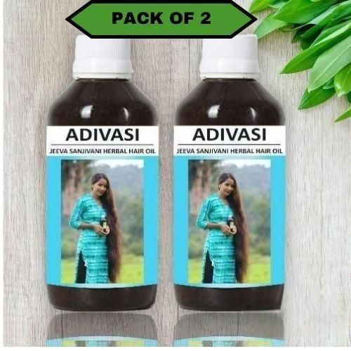 Adivasi Jeeva Sanjivani Herbal Hair Oil (Pack of 2)