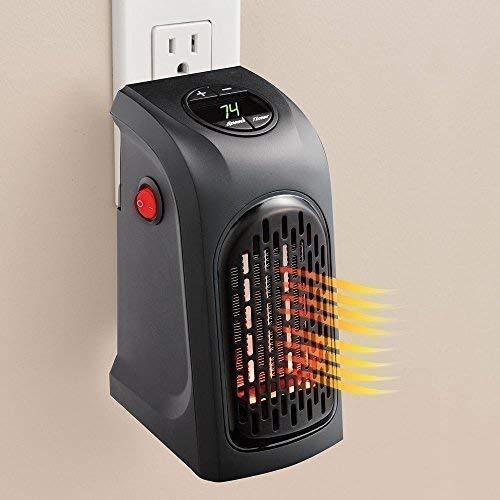 Room Heater Handy Heater for Home, Office, Camper LED Screen 400 Watts Portable Wall Heater Warmer, Mini Blower Heater for Winter