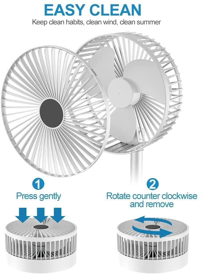 🔥Hot Summer Sale🔥- Powerful Rechargeable High Speed Table Desk Fan